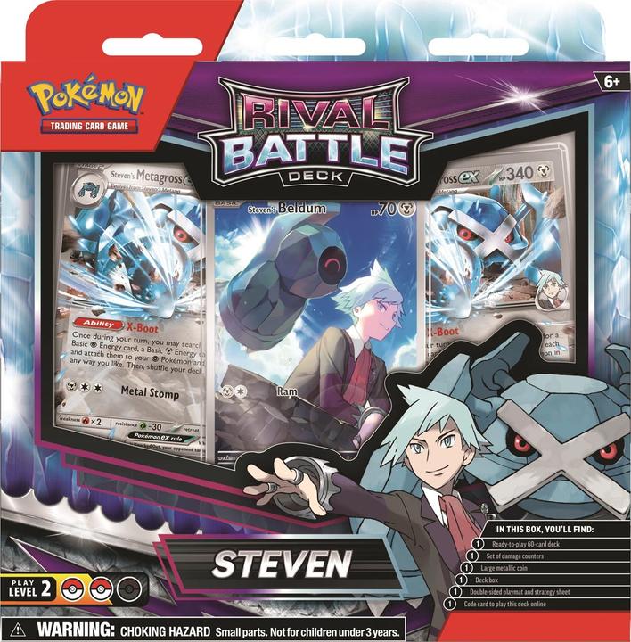 Actual product image Pokémon Rival Battle Deck Marnie/Steven (English, Deck)