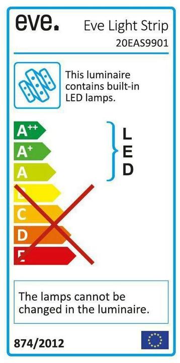Label énergétique Eve Light Strip (Multicolore, 200 cm, Intérieur)
