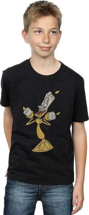 Actual product image Disney Boys Beauty And The Beast Lumiere Distressed T-Shirt (152, 158)