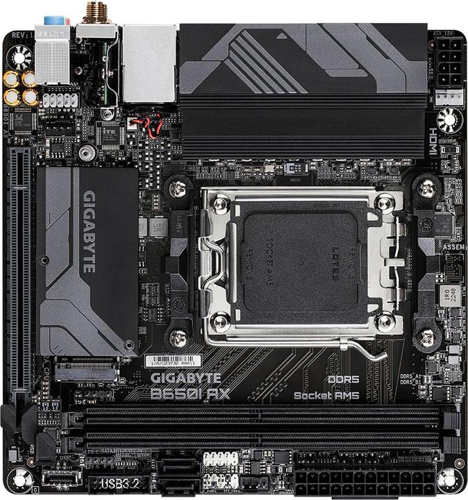 Productafbeelding Gigabyte B650I AX (AM5, AMD B650, Mini-ITX)