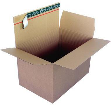 Progress Packaging Shipping box 460x309x180-300mm for A3+ brown double bottom u (1 x)