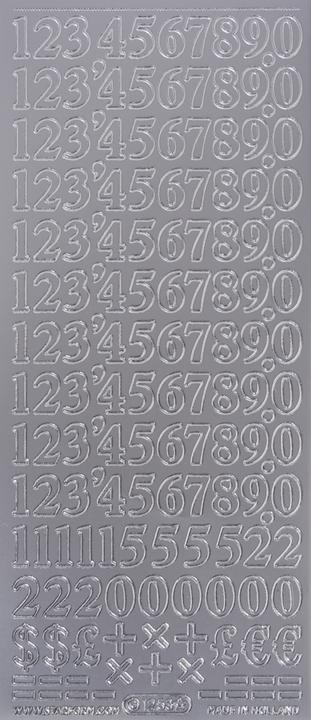 Actual product image Meyco Numbers" relief sticker