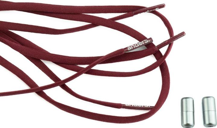 Actual product image Anders. Schnürsenkel elastisch mit Schraubverschluss Bordeaux