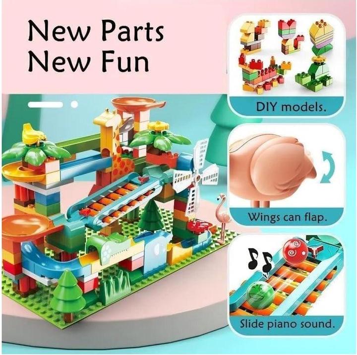 Actual product image Feelo FL1675 - Music slide marble run - large clamping blocks