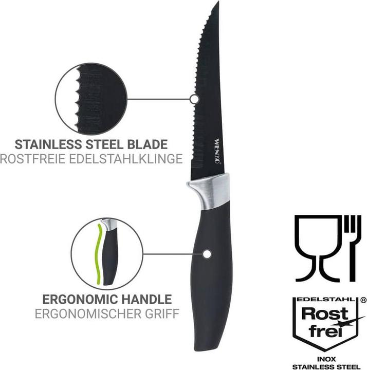Immagine prodotto Wenko Coltello da bistecca Otis 4 pezzi. (4 Pezzo/i, Coltello)