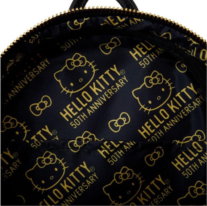 Actual product image Loungefly Hello Kitty 50th Anniversary by Mini Backpack Metallic Gold