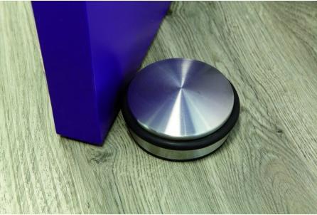 Produktbild Alba Türstopper, Edelstahl-Oberfläche, Durchmesser: 110 mm rund, Höhe: 40 mm, Gewicht: 1.050 g, breite, s (1 Stück, 11 x 4 cm)