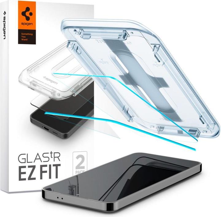 Spigen Glas.TR Sam S24 S921 "EZ FIT" 2szt. szkło hartowane AGL07440 (2 Stück, Samsung Galaxy S24, Samsung Galaxy S25)