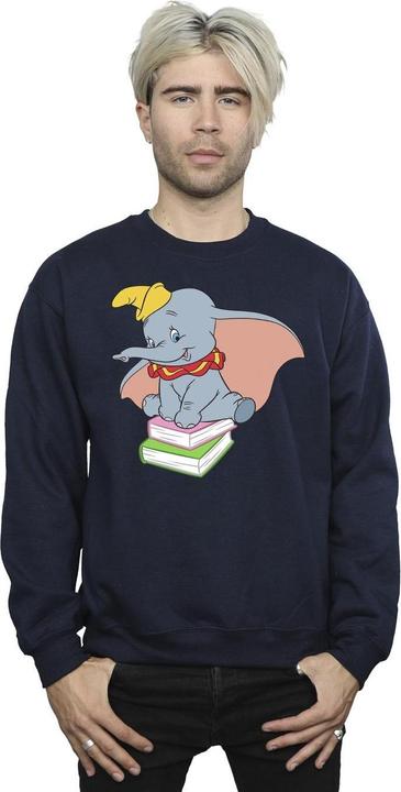 Immagine prodotto Disney Dumbo Sitting On Books Felpa Uomo (XXL)