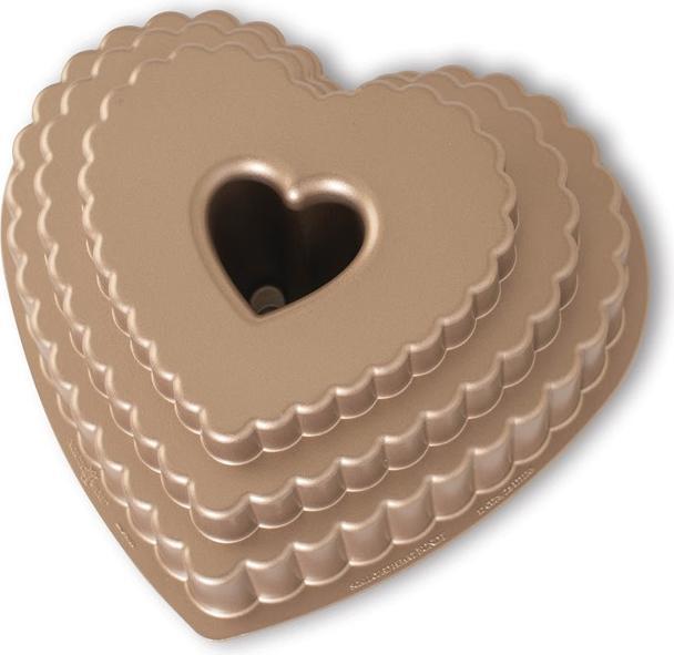Produktbild Nordic Ware Etagen-Herz-Gugelhupfform