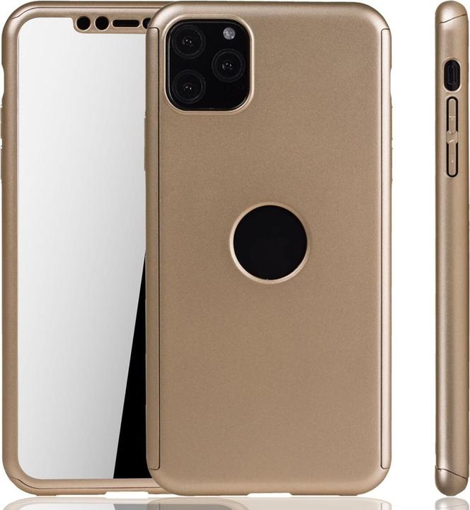 Produktbild König Design Hülle Handy Schutz für Apple iPhone 11 Pro Max 360 Case Cover Displayschutz Gold (Apple iPhone 11 Pro Max)