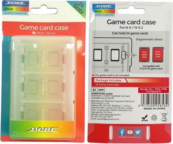 Image du produit Dobe Nintendo Switch Game Card Case für bis zu 24 Nintendo Switch Spiele (Switch, Switch 2, Switch OLED, Switch Lite)