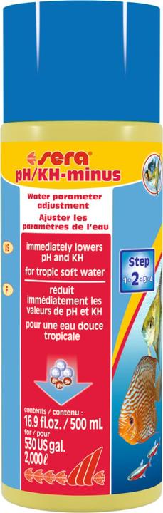 Actual product image Sera CHEESE PH-MINUS BOTTLE 500 ml - 18471 (Water treatment aquarium)