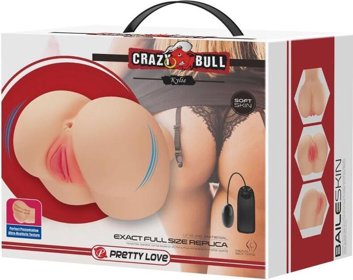 Actual product image Crazy Bull Realistic Vagina And Anus Kylie Vibrator