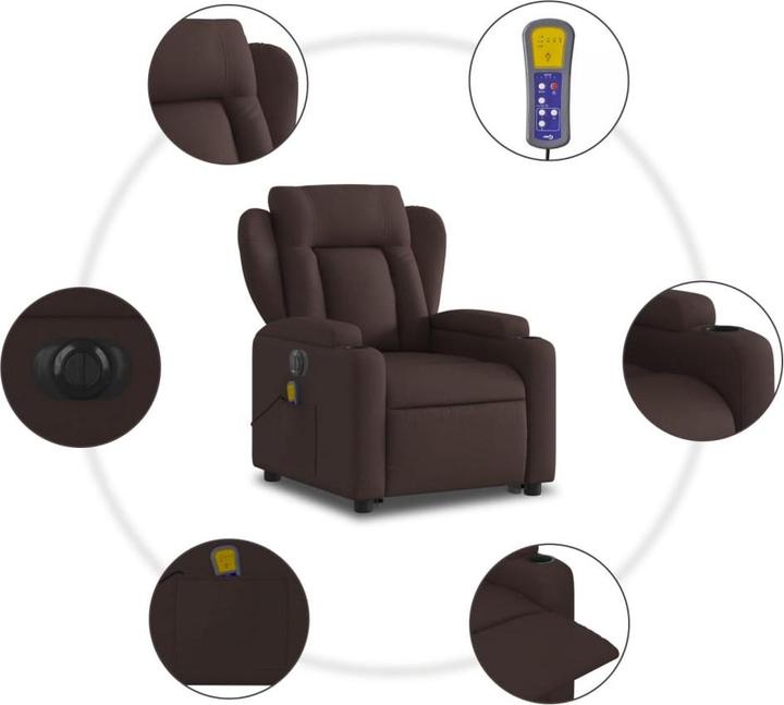 Produktbild VidaXL Elektrischer Massagesessel mit Aufstehhilfe Stoff