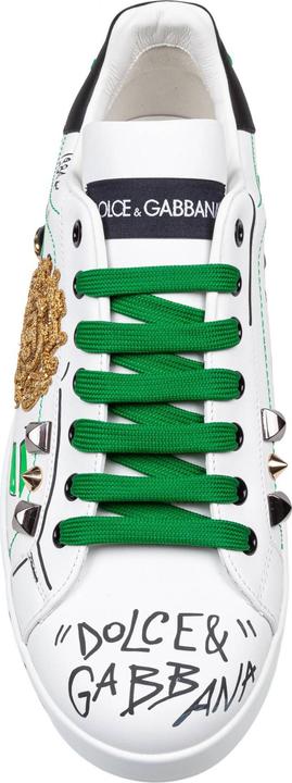 Produktbild Dolce & Gabbana portofino sneakers in leather with applied studs (41)