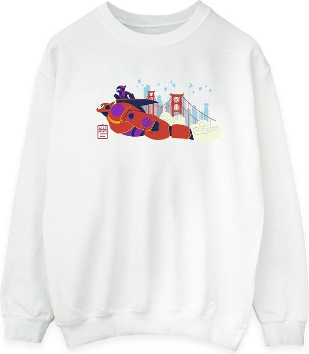 Actual product image Disney Mens Big Hero 6 Baymax Hiro Bridge Sweatshirt (S)