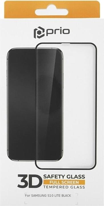 Produktbild prio 3D Displayschutzglas für Samsung S10 Lite schwarz (1 Stück, Samsung Galaxy S10 Lite)