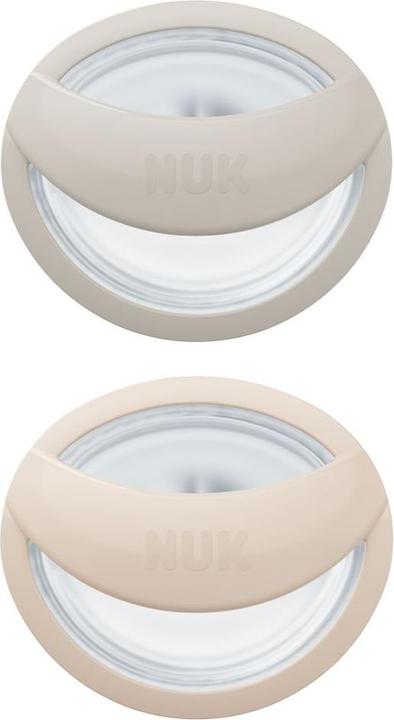 Immagine prodotto NUK Ciuccio 2 pezzi MommyFeel - Silicone 0-9 M - Grigio (2 x, dalla nascita)