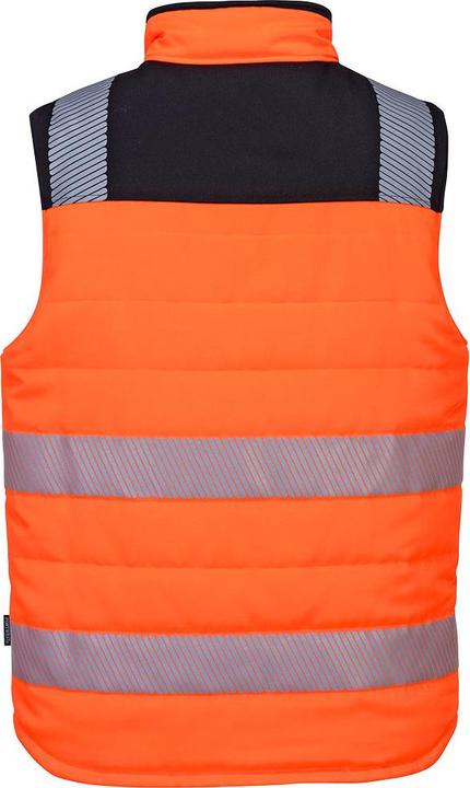 Actual product image Portwest Mens PW3 Reversible Hi-Vis Safety Body Warmer (XXL)