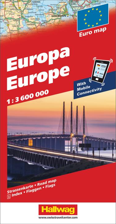Produktbild Strassenkarte 382830993 Europa (Dis/BT) 1:3,6 Mio. (Niederländisch, Englisch, Kümmerly+FreyAG, Hallwag/, 2022)