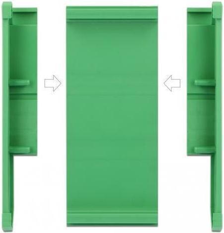 Produktbild Delock Platinenhalterung (107 mm) für Hutschiene 5 cm lang (0.05 m)