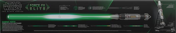 Actual product image Hasbro Star Wars: Ahsoka Black Series Replica Force FX Elite Lightsaber Sabine Wren