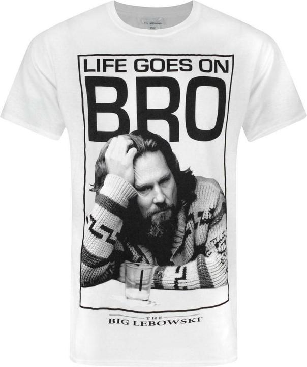 Image du produit The Big Lebowski - T-shirt LIFE GOES ON BRO - Homme (S)
