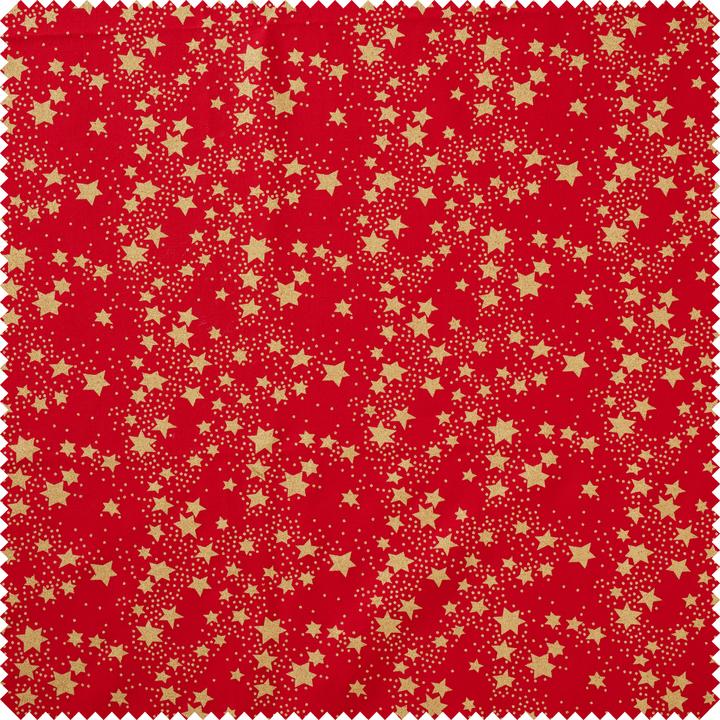 Immagine prodotto VBS Tessuto di cotone "Stars", rosso, largo circa 145 cm, al metro