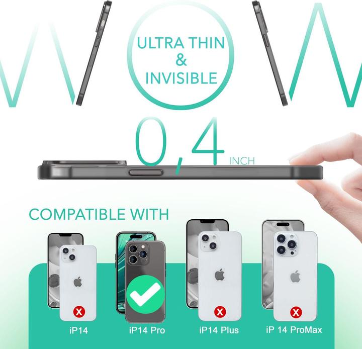 Image du produit Nalia Étui rigide mat extrêmement fin de 0,3 mm d'épaisseur (Apple iPhone 14 Pro)