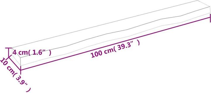 Actual product image VidaXL Lian (100 x 10 x 4 cm)