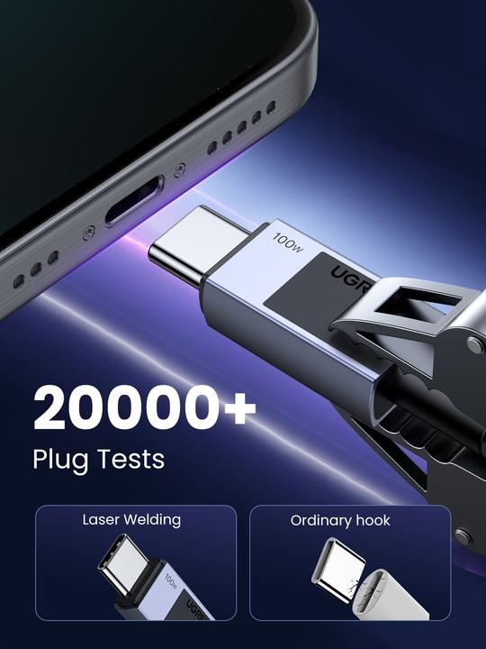 Immagine prodotto Ugreen USB-C to USB-C PD charging cable L512 (gray) 0.5m (0.50 m)