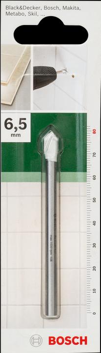 Immagine prodotto Bosch Zubehör Trapano per piastrelle D= 6,5 mm L= 80 mm (5 mm)