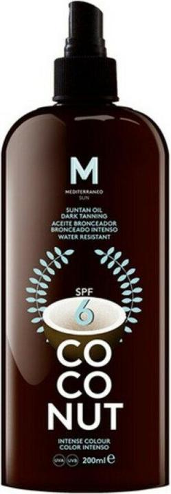 Produktbild Mediterraneo Sun COCONUT suntan oil dark tanning SPF6 200 ml (Sonnenlotion, Bis SPF 10, 200 ml)