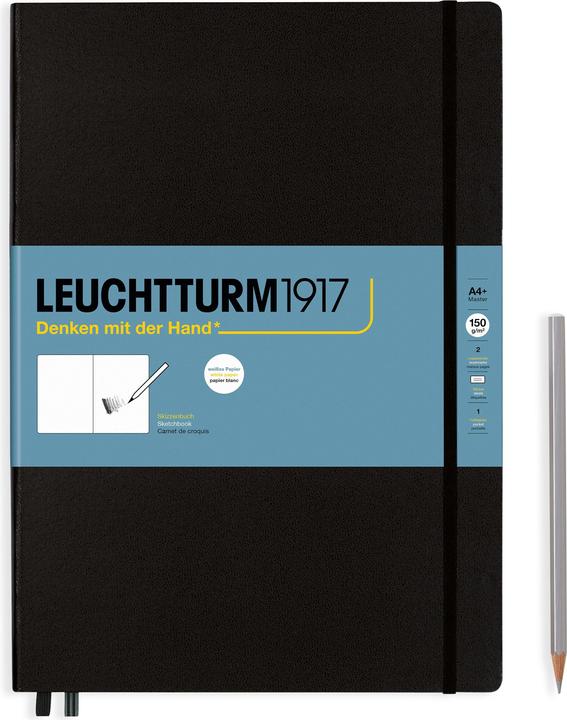 Actual product image Leuchtturm1917 Coloring Book Master A4 +, Black (A4+, Plain, Hardcover)
