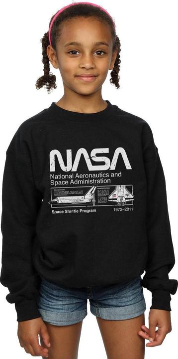 Produktbild Nasa Classic Space Shuttle Sweatshirt Mädchen (152, 158)
