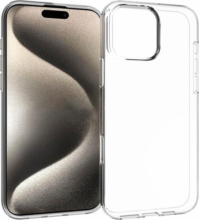 Produktbild Apfelkiste iPhone 16 Pro Max Silikon Gummi Case Hülle - Transparent Slim Design 1.0 mm (Apple iPhone 16 Pro Max)