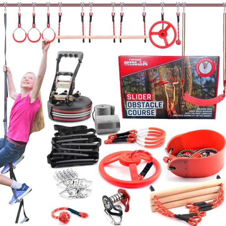 Image du produit Fofana Ninja Warrior Obstacle Course - 45 pièces (20 m)