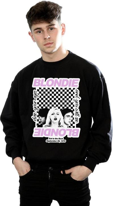 Actual product image Blondie Mens Checked Eat To The Beat Sweatshirt (S)
