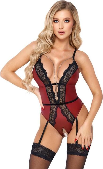 Actual product image Abierta Fina Body red/black XL (XL)