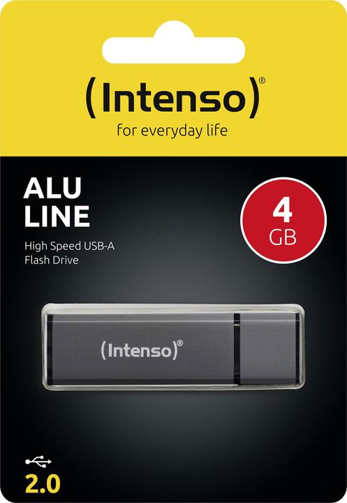 Actual product image Intenso Alu Line (4 GB, USB-A, USB 2.0)