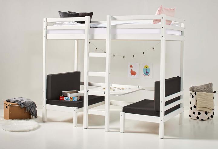 Produktbild Hoppekids JUMBO Etagenbett Etagenbett mit Sitzgruppe umbaubar zum Bett inkl. passender Matratze, 90x200 cm (90 x 200 cm)