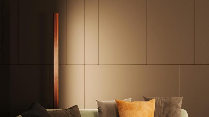 Image du produit kln.swiss Lampadaire en bois Columna (4845 lm)