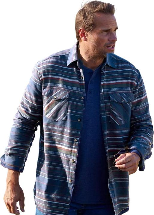 Actual product image Atlas For Men Mens Striped Flannel Shirt (XXL)