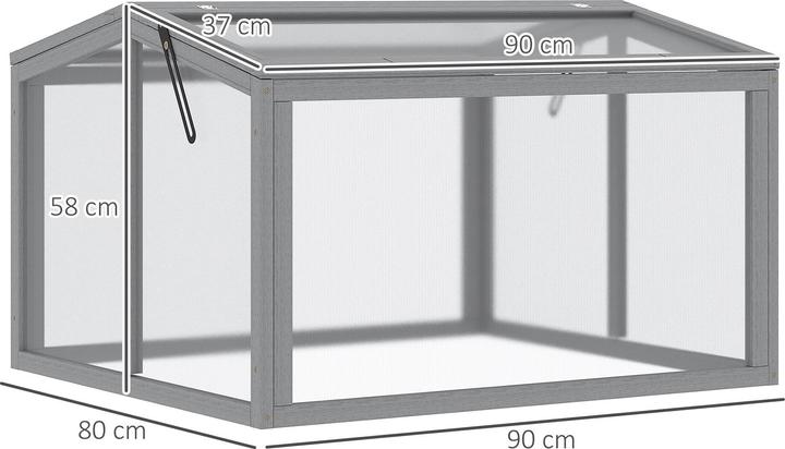 Actual product image Outsunny Raised bed with wooden frame
