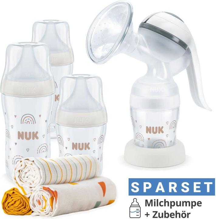 Actual product image NUK Milchpumpen Premium Still-Set Basic 7-tlg. - Handmilchpumpe