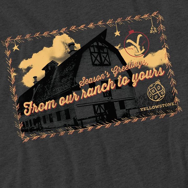 Immagine prodotto Yellowstone Seasons Greetings From The Maglietta Natale Adulto Unisex (L)