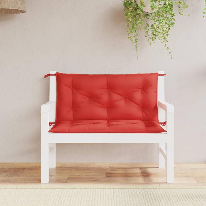 Image du produit VidaXL Coussins de banc de jardin 2 pcs. O x tissu ford (100 x 50 x 7 cm)