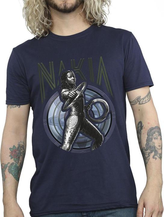 Image du produit - T-shirt WAKANDA FOREVER NAKIA SHIELD - Homme (XL)