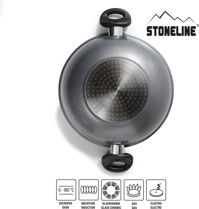 Image du produit Stoneline Wok (28 cm, Wok, Fonte d'aluminium)